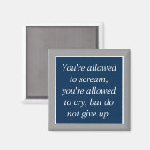 アンチうつ自殺防止やる気を起こさせる マグネット (正面/裏面)