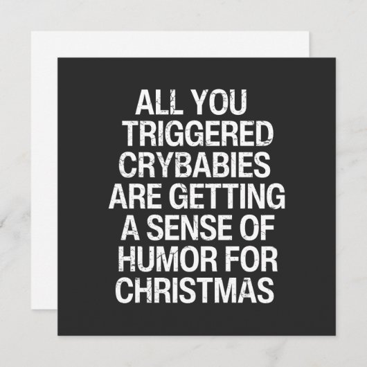 アンチおもしろいがクリスマスを起こした シーズンカード (正面/裏面)