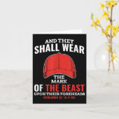 アンチおもしろいの赤い帽子のトランプのマーク カード (黄色い花)