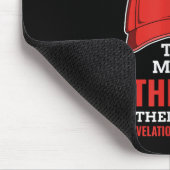 アンチおもしろいの赤い帽子のトランプのマーク マウスパッド (コーナー)