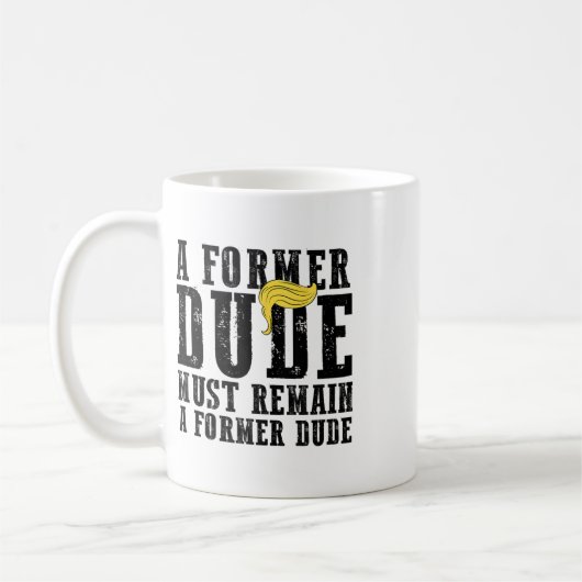 アンチおもしろいトランプことわざ前総統の投票 コーヒーマグカップ (左)