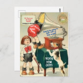 アンチおもしろいトランプとヴィンテージレコードの変更 ポストカード (正面/裏面)