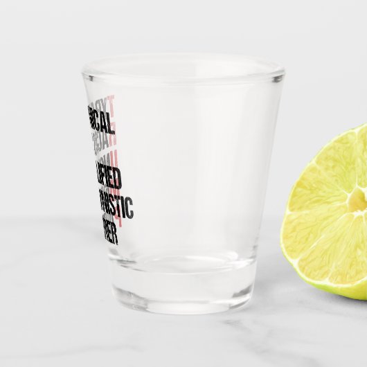 アンチおもしろいトランプのアクロスティック政治選挙 ショットグラス (右)