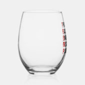 アンチおもしろいトランプのアクロスティック政治選挙 ステムなしワイングラス (右)