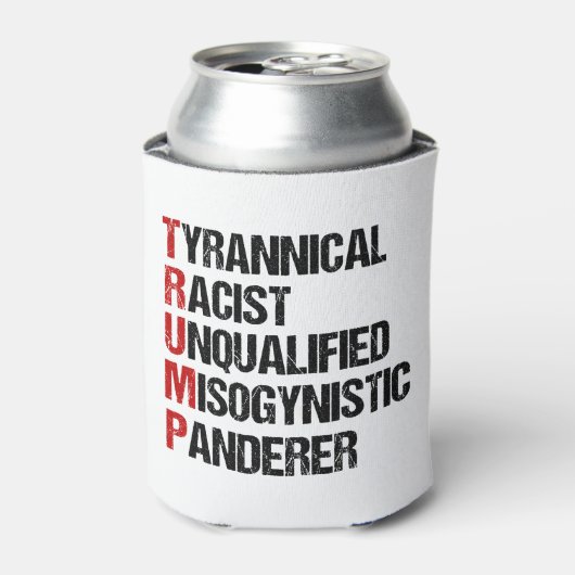 アンチおもしろいトランプのアクロスティック政治選挙 缶クーラー (缶正面)