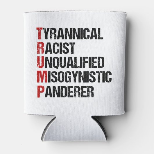 アンチおもしろいトランプのアクロスティック政治選挙 缶クーラー (正面)