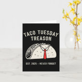 アンチおもしろいトランプのタコ火曜日政治抗議Li カード (黄色い花)