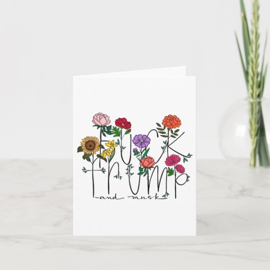 アンチおもしろいトランプの繊細なフローラ花アンチトランプW カード (正面)