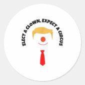 アンチおもしろいトランプは私の大統領引用文の民主党議員Uではない ラウンドシール (正面)