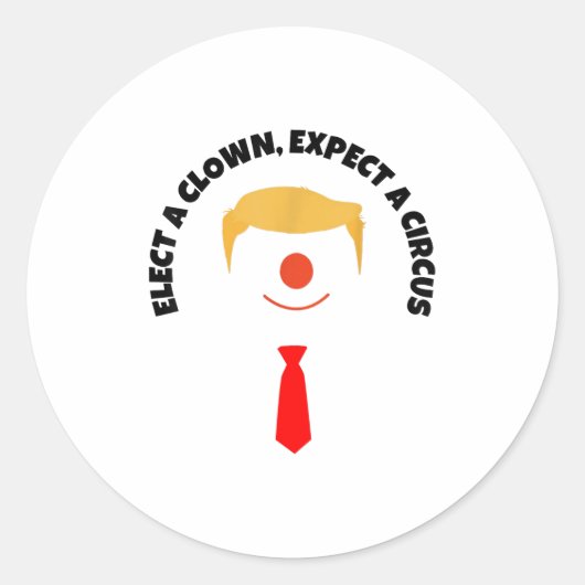 アンチおもしろいトランプは私の大統領引用文の民主党議員Uではない ラウンドシール (正面)