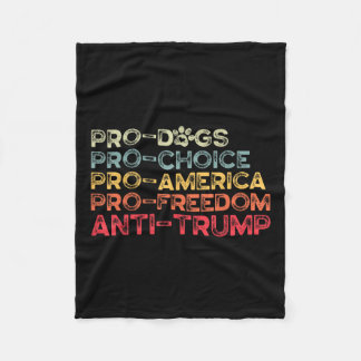 アンチおもしろいトランプティー、プロドッグ、プロチョイス、プロam フリースブランケット