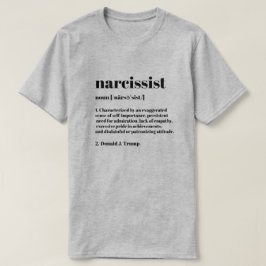 アンチおもしろいトランプナルシスト定義Tシャツ Tシャツ