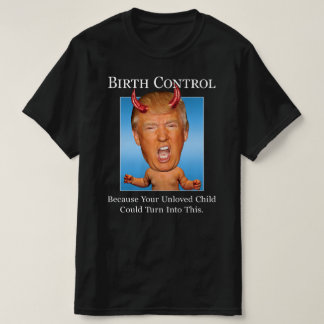 アンチおもしろいトランプマンベビーデビル誕生制御 Tシャツ