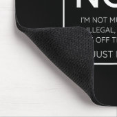 アンチおもしろいトランプ引用文 – 私は愚かではない マウスパッド (コーナー)