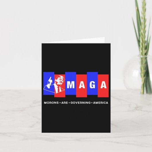 アンチおもしろいトランプ・モロンがアメリカを支配 カード (正面)