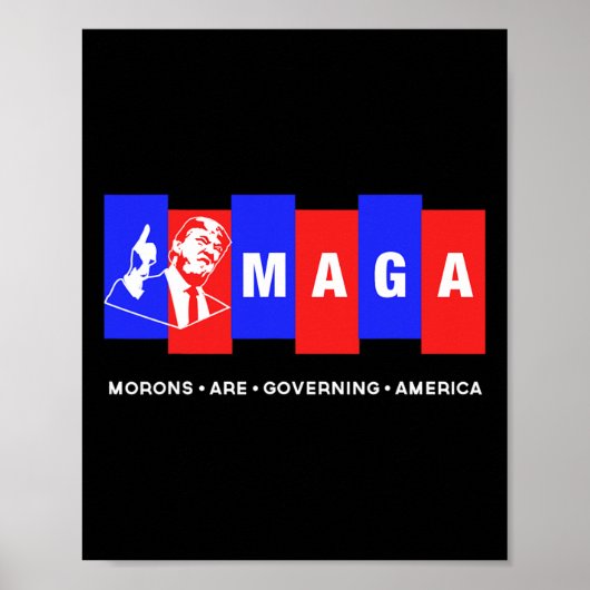 アンチおもしろいトランプ・モロンがアメリカを支配 ポスター (正面)
