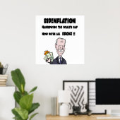 アンチおもしろいバイデン氏インフレ ポスター (ホームオフィス)