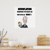 アンチおもしろいバイデン氏インフレ ポスター (キッチン)