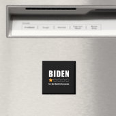 アンチおもしろいバイデン氏プロトランプ1星格付選挙 マグネット (インサイチュ (食洗機))