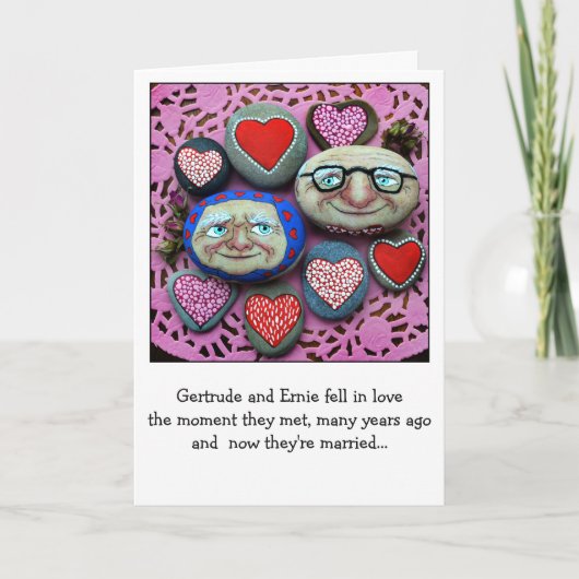 アンチおもしろいバレンタインまたは記念カード シーズンカード (正面)