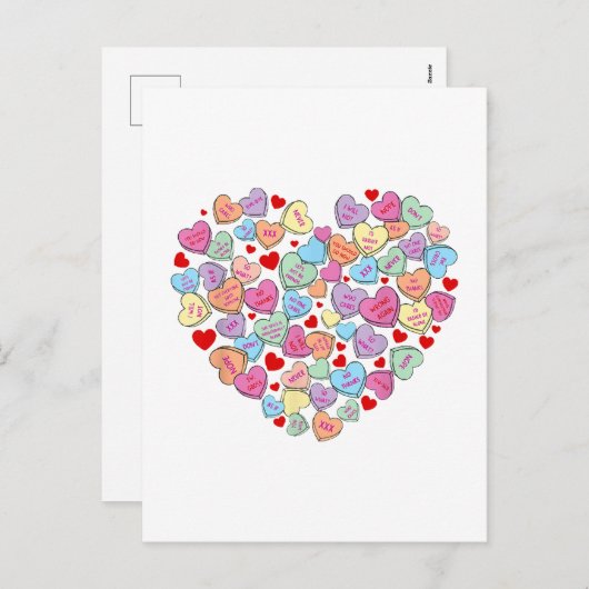 アンチおもしろいバレンタインデー シーズンポストカード (正面/裏面)