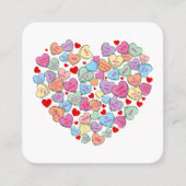 アンチおもしろいバレンタインデー スクエア名刺 (正面)