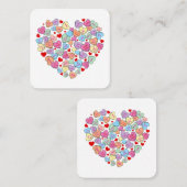 アンチおもしろいバレンタインデー スクエア名刺 (正面/裏面)