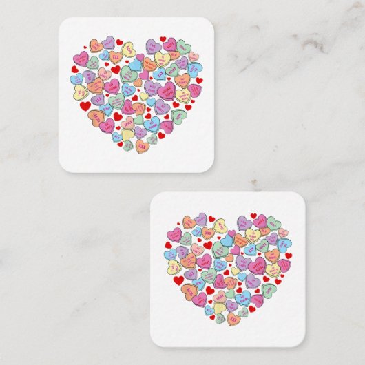 アンチおもしろいバレンタインデー スクエア名刺 (正面/裏面)