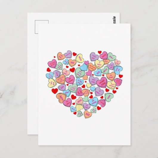 アンチおもしろいバレンタインデー ポストカード (正面/裏面)