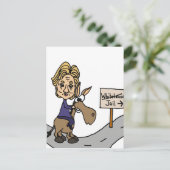 アンチおもしろいヒラリー政治漫画 ポストカード (スタンド正面)