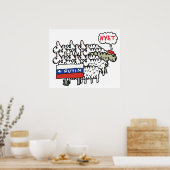 アンチおもしろいプーチン ポスター (キッチン)