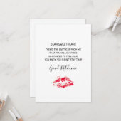 アンチおもしろいヴァレンティーンズデイ詩レッドキス カード (正面/裏面インサイチュ)