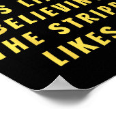 アンチおもしろい億万長者の政治政治がユーモアを交わす ポスター (角)