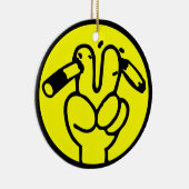 アンチおもしろい喫煙⚠タイのサイン⚠ セラミックオーナメント (右)