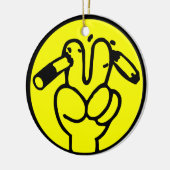 アンチおもしろい喫煙⚠タイのサイン⚠ セラミックオーナメント (左)