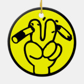 アンチおもしろい喫煙⚠タイのサイン⚠ セラミックオーナメント (裏面)