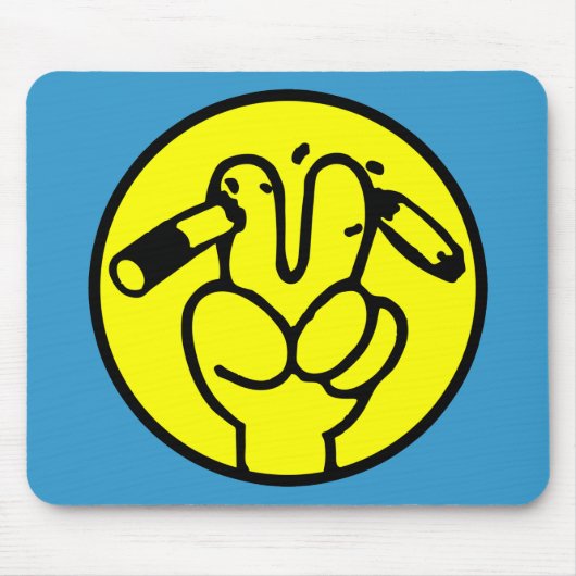 アンチおもしろい喫煙⚠タイのサイン⚠ マウスパッド (正面)