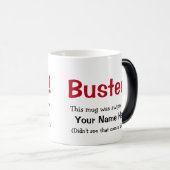 アンチおもしろい盗難に遭ったメッセージ モーフィングマグカップ (正面右)