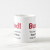 アンチおもしろい盗難に遭ったメッセージ モーフィングマグカップ (中央)