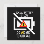 アンチおもしろい社会内向型Social Ba 招待状 (正面)