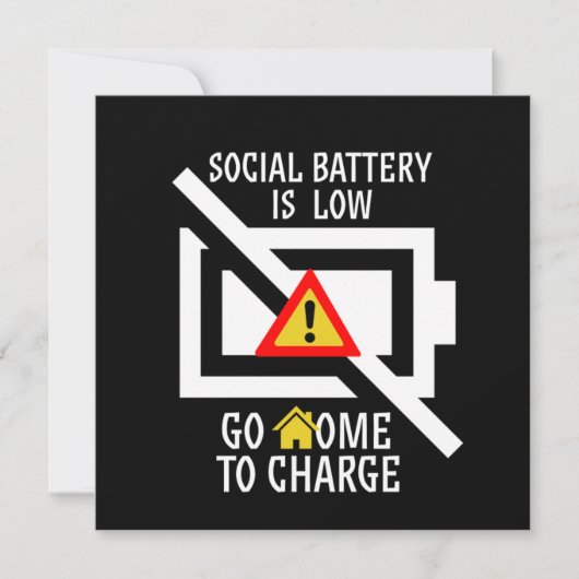 アンチおもしろい社会内向型Social Ba 招待状 (正面)