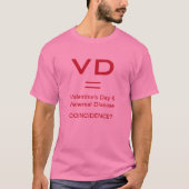 アンチおもしろい – バレンタインVDシャツとジャケット Tシャツ (正面)