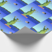 アンチおもしろい,政治的なクリスマスの新年を切り開く ラッピングペーパー (角)