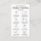 アンチしわフィラーアフターケアガイドミニマルサロン 名刺 (正面)