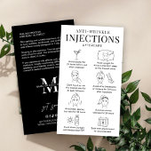 アンチしわフィラーアフターケアガイドミニマルサロン 名刺