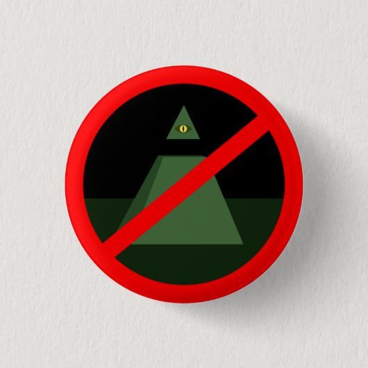 アンチすべての見る目ボタン 缶バッジ (正面)