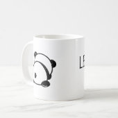 アンチのパンダは私の離れ一人のマグを負担 コーヒーマグカップ (正面左)