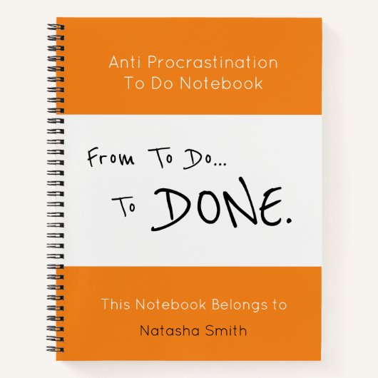 アンチの処理リストのノートブックのジャーナル ノートブック (正面)