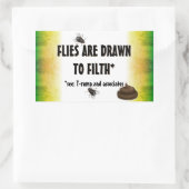 アンチの切り株描は腐る 長方形シール (バッグ)