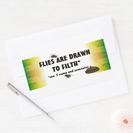 アンチの切り株描は腐る 長方形シール